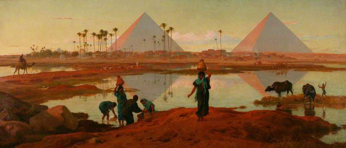 piramide egipt giza rau nil femei camila